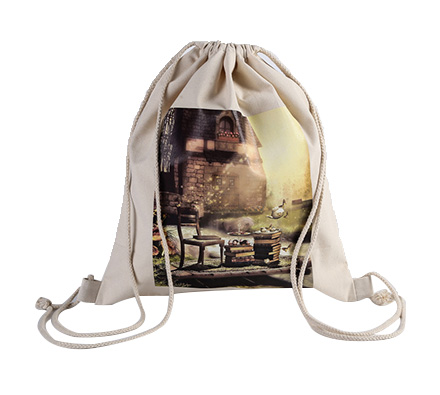 Canvas drawstring backpack
