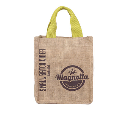 Nylon handle jute bag
