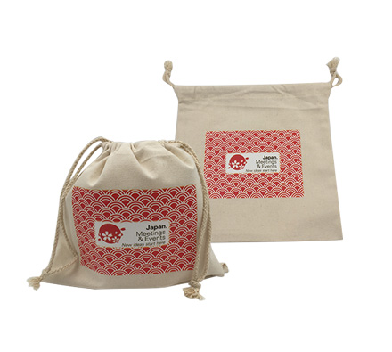 Canvas drawstring pouch