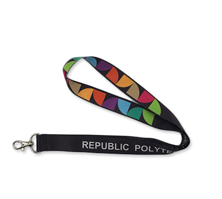 Polyester lanyard