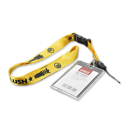 Lanyard with hard pvc holder
