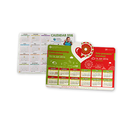 Calendar fridge magnet