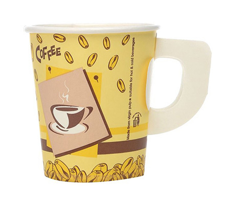 Handle paper cup