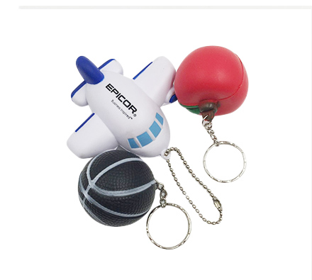 Keychain stress ball
