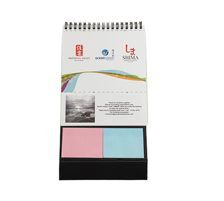 Memo pad + calendar