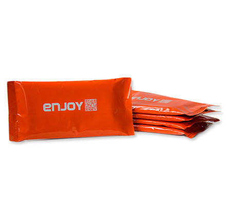 Wet cotton towel wipes