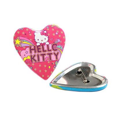 Heart shaped badge