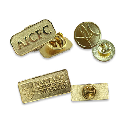 Sandblasted collar pin