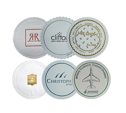 Tissue paper coaster