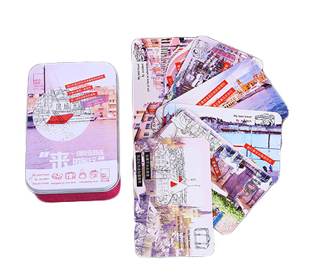 Tin box packaging card