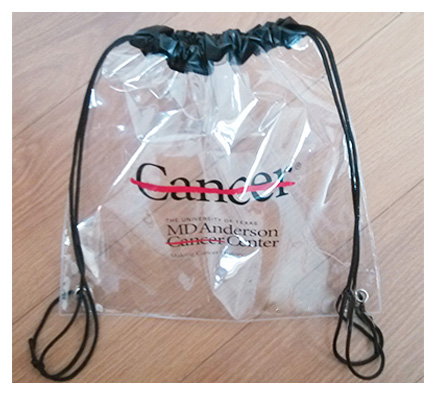 PVC drawstring bag