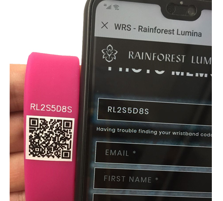 QR code wristband